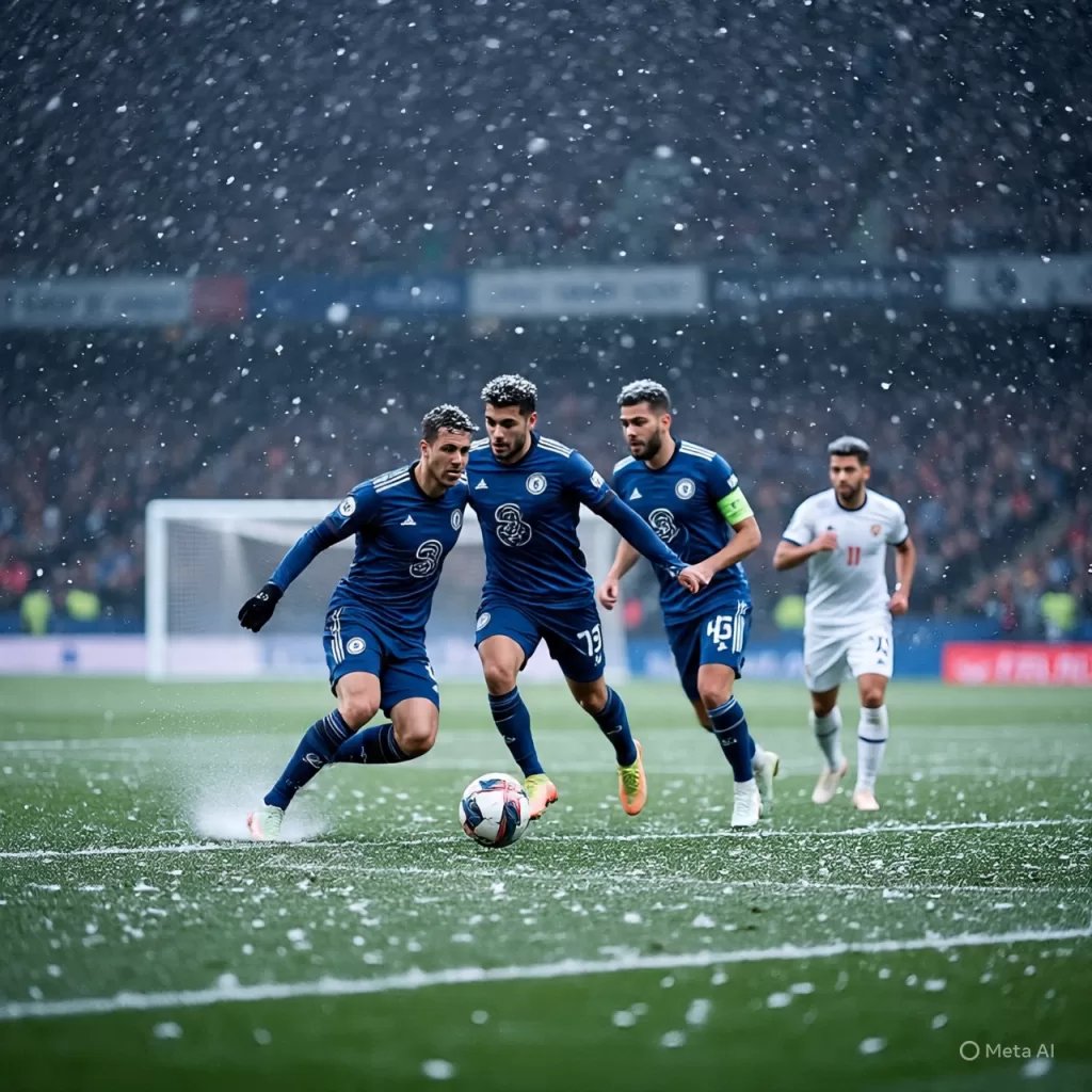 Partidos que se jugaron con nieve, calor extremo o sin público