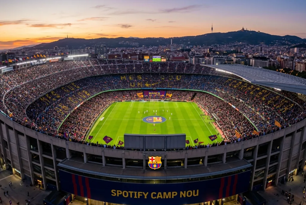 Cuando el Camp Nou fue el centro del fútbol mundial