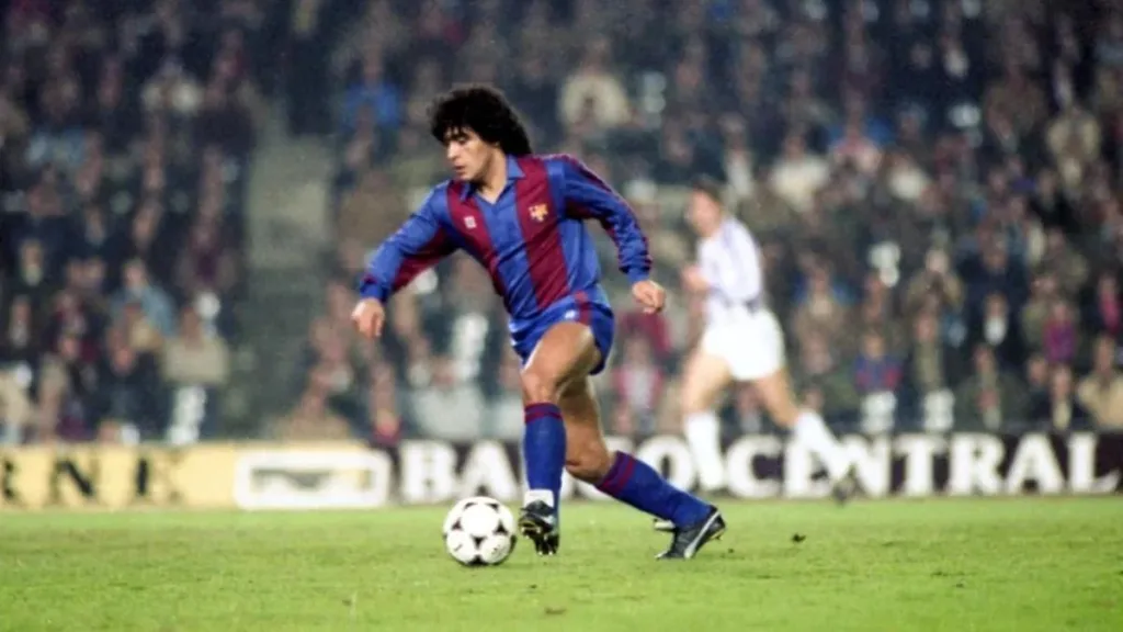 Ídolos del Barcelona. Maradona.