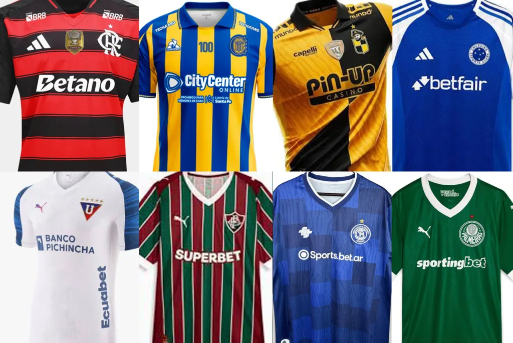 Los clasificados a octavos de la Copa Libertadores 2026 con casas de apuestas como sponsor en su camiseta